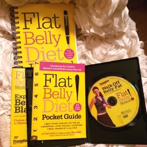 Book, Journal, 2 DVDs - Flat Belly Diet